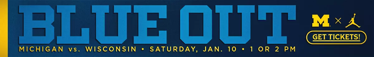 Michigan Men's Basketball vs. Wisconsin - Saturday, January 10 at 1 or 2 PM - Blue Out