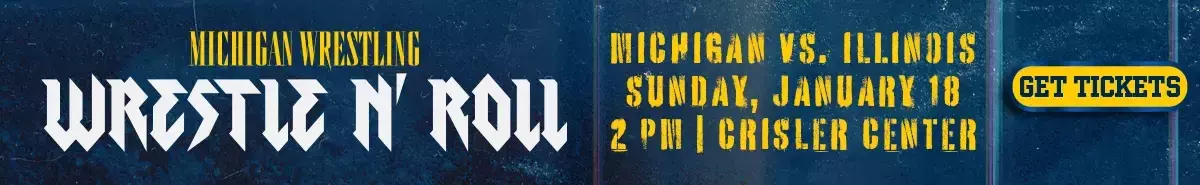 Michigan Wrestling Wrestle N Roll vs. Illinois - Sunday, January 18 at 2 PM