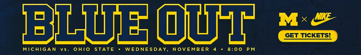 Get tickets to the Blue Out versus Ohio State on Wednesday, Nov. 4 at 8 PM
