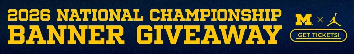 2026 NCAA Men's Basketball National Championship Banner Giveaway - Michigan vs. Oakland - Monday, Nov. 2 at 6 PM