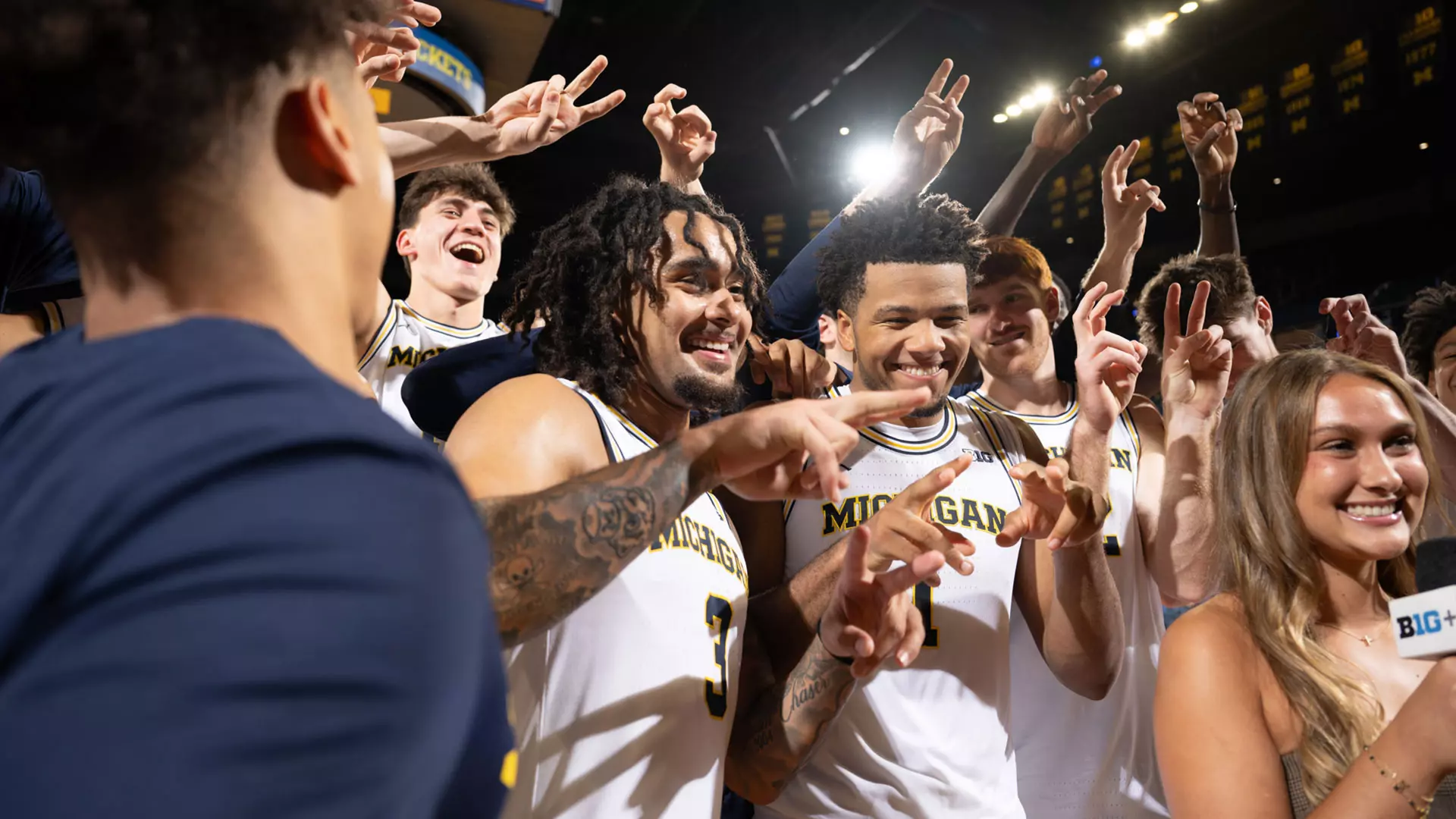Men's Basketball Team Celebration