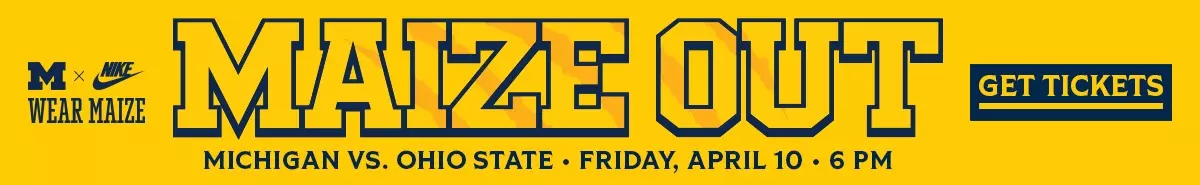 Get tickets to the Maize Out vs. Ohio State on Friday, April 10 at 6 PM