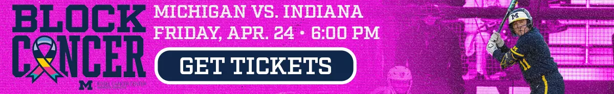 Get tickets to the Block Cancer Pink Game versus Indiana on Friday, April 24 at 6 PM