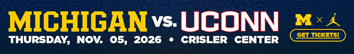 Get tickets to the Michigan vs. UConn women's basketball game on Thursday, November 5