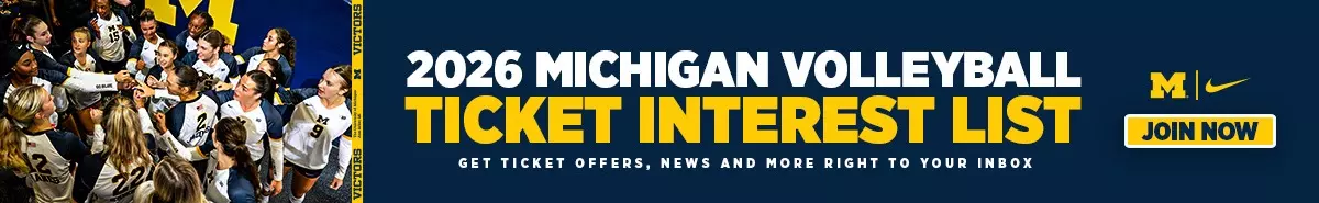 2026 Michigan Volleyball Ticket Interest List