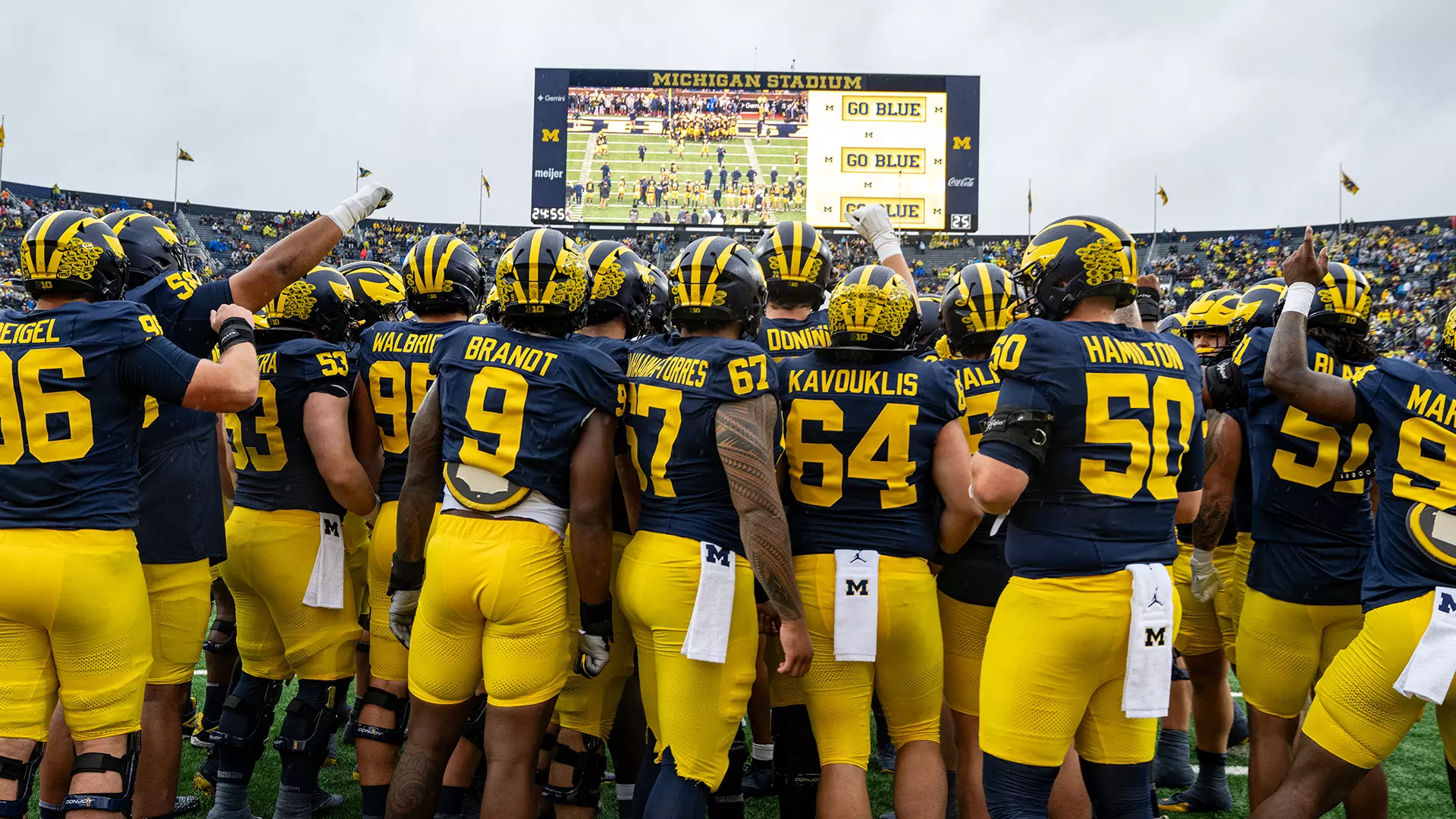 Football vs. UTEP Huddle
