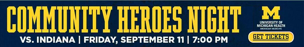 Men's Soccer Community Heroes Night on September 11th vs. Indiana at 7:00 p.m.