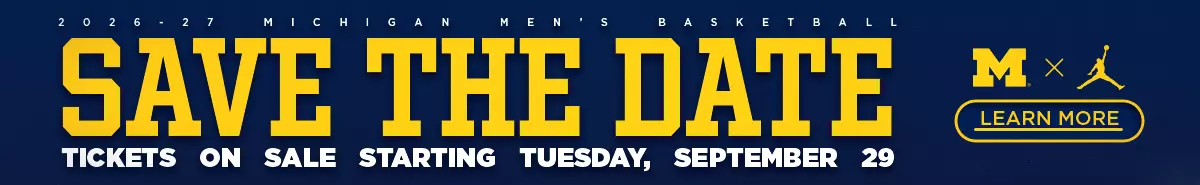 Michigan Men's Basketball Tickets On Sale Starting Tuesday, September 29