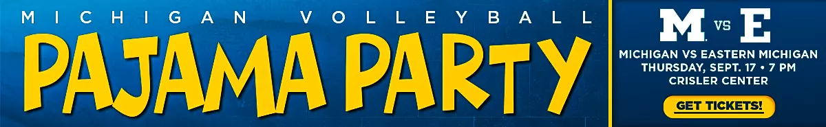 Michigan Volleyball vs. Eastern Michigan- Thursday, September 17 at 7:00 pm