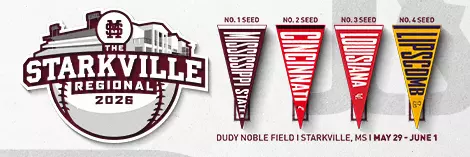 Baseball Starkville Regional 2026 promo ad