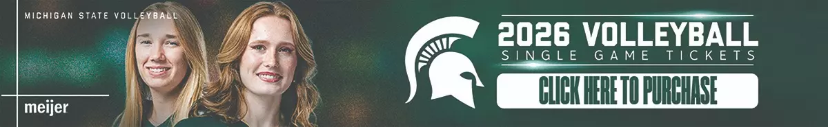 Volleyball Single Game Tickets On Sale with photos of players