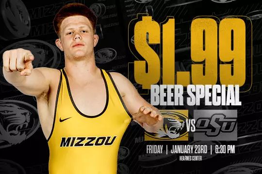 Mizzou Wrestling $1.99 Beer Special