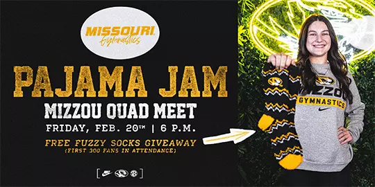 Mizzou Gymnastics Pajama Jam February 20, 6 PM