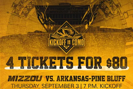 4 Tickets for $80 Mizzou Football vs. Arkansas Pine Bluff