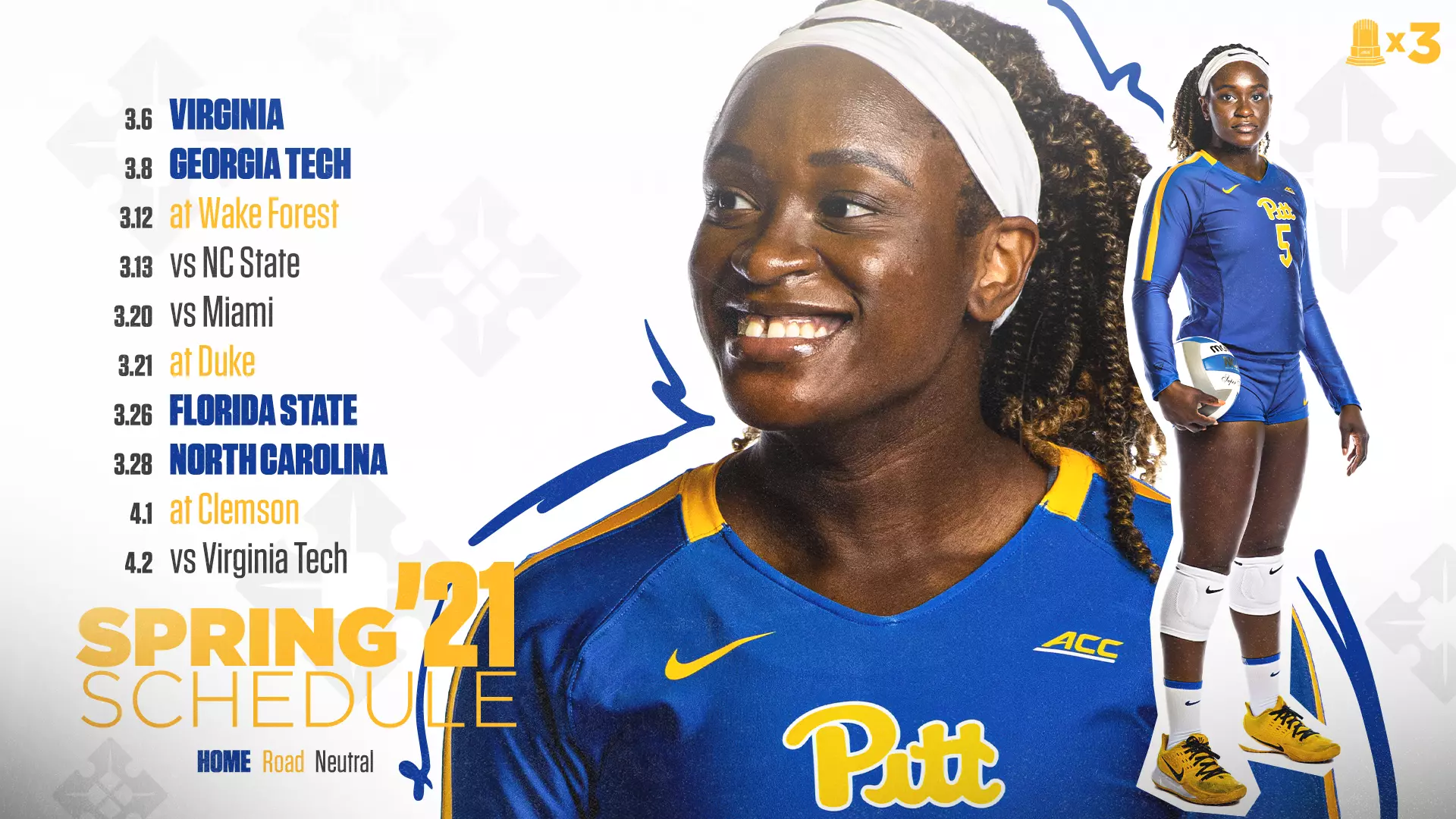 Panthers Announce Spring 2021 ACC Volleyball Schedule - Pitt Panthers #H2P panthers-announce-spring-2021-acc-volleyball-schedule-pitt-panthers-h2p