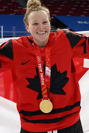 Sarah Fillier wins a medal with Canada