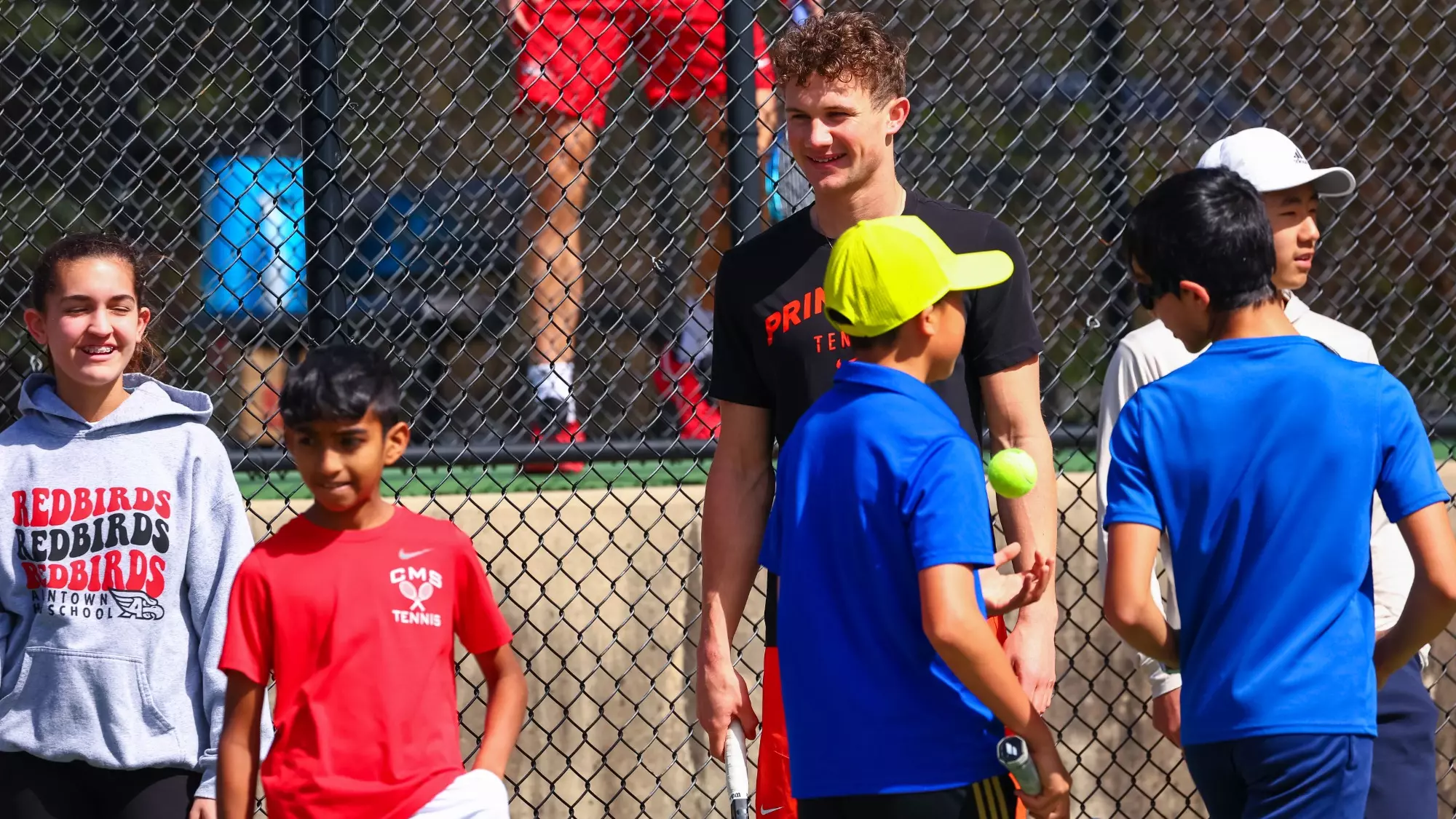 Princeton Men’s Tennis Camp on April 7, 2024.