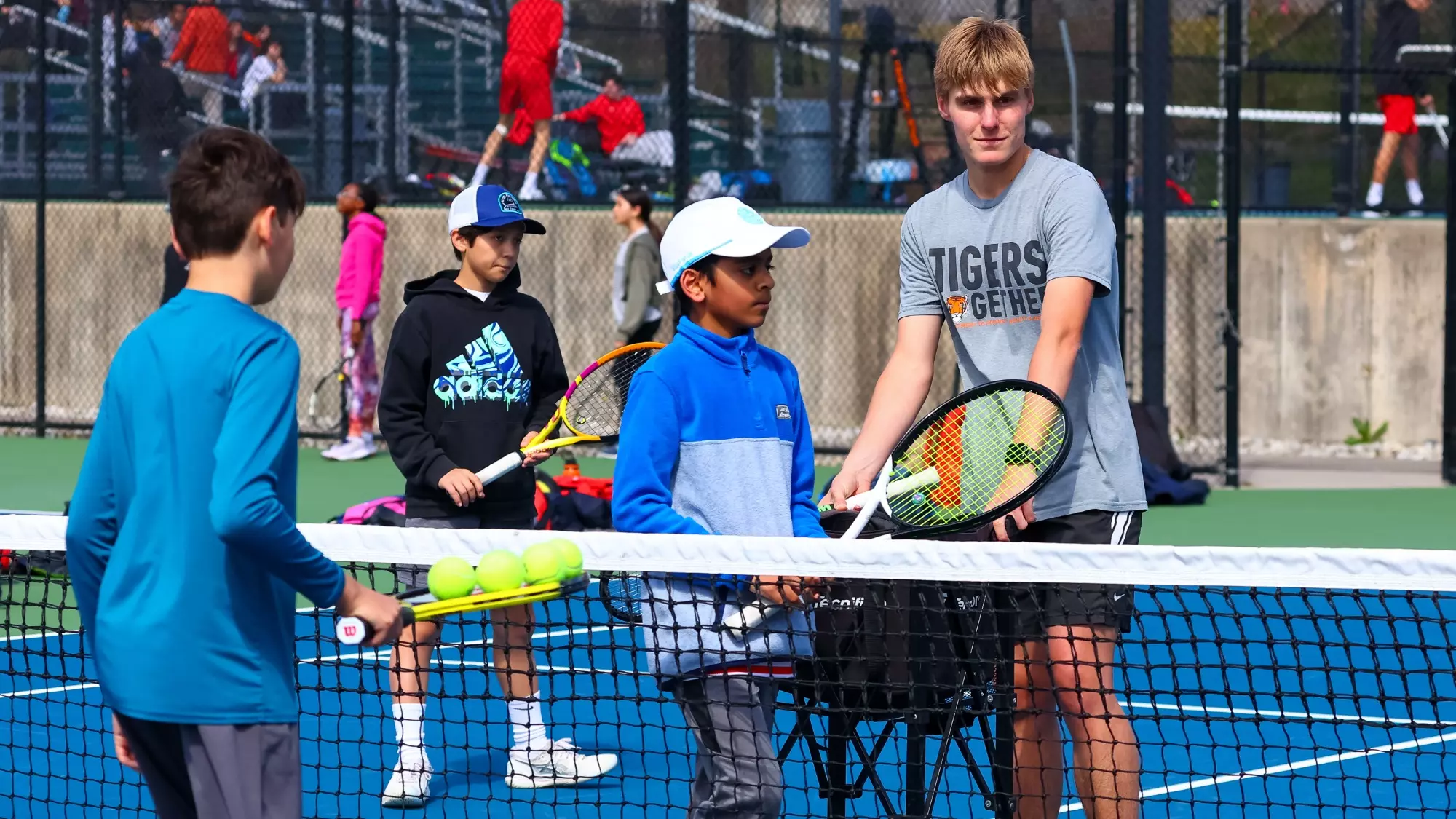 Princeton Men’s Tennis Camp on April 7, 2024.