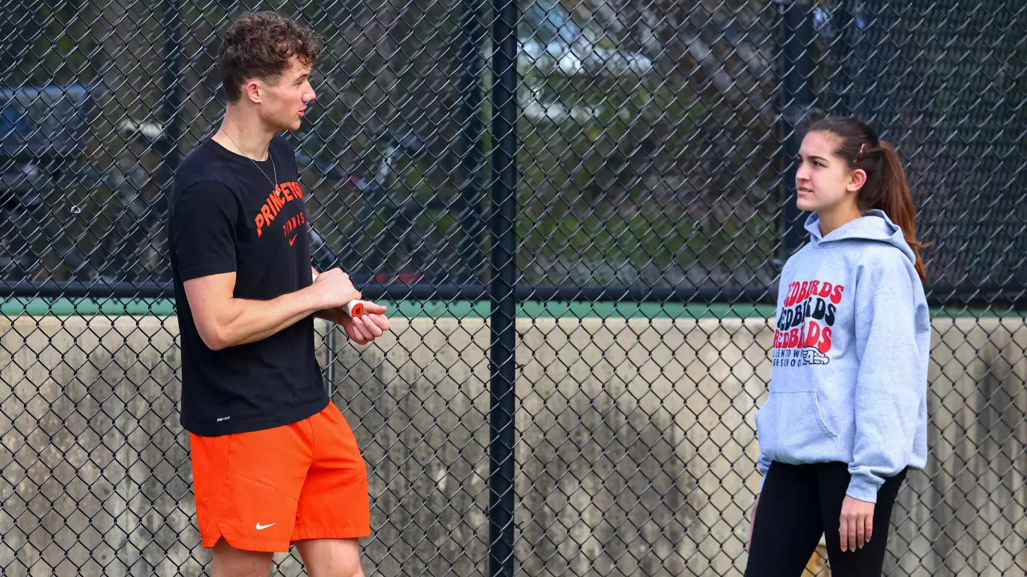 Princeton Men’s Tennis Camp on April 7, 2024.