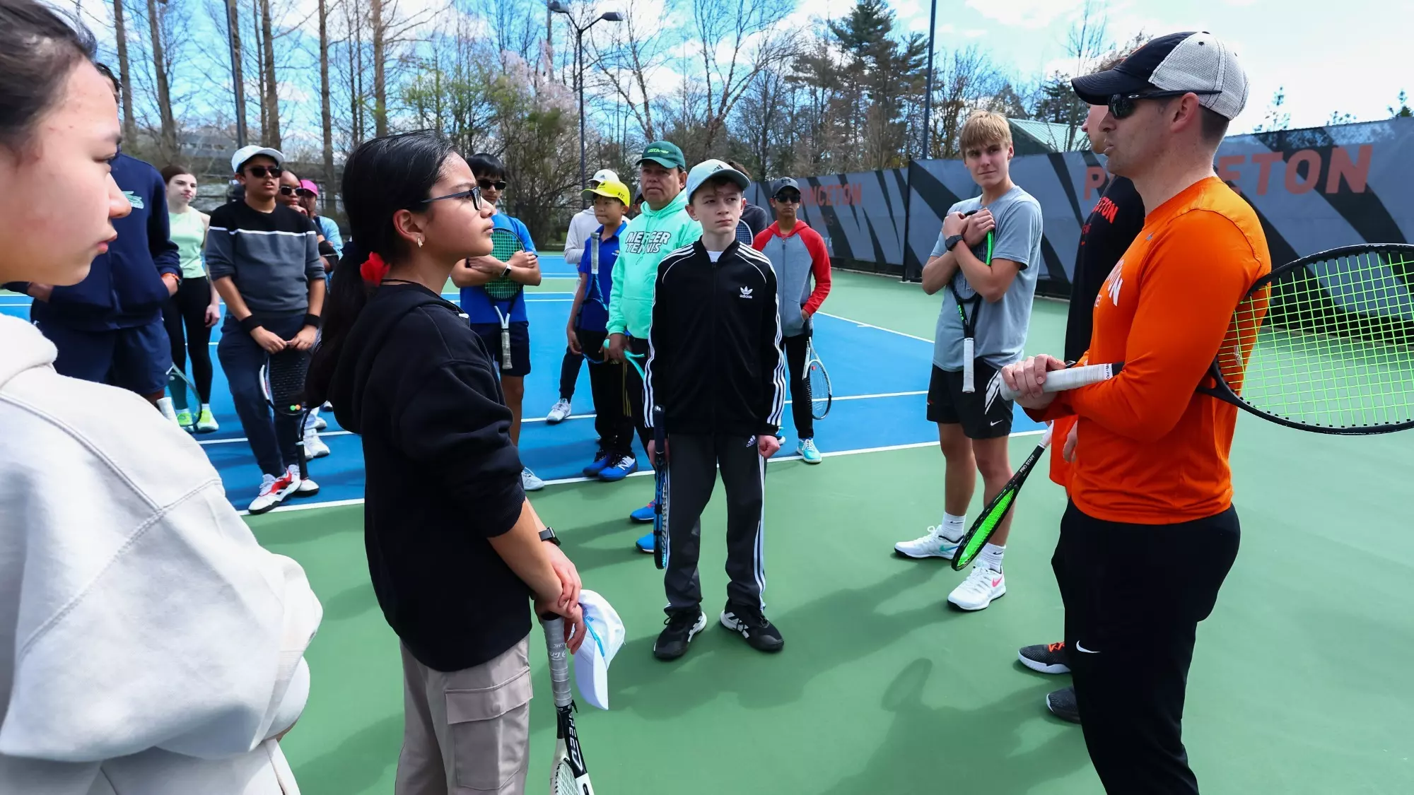 Princeton Men’s Tennis Camp on April 7, 2024.