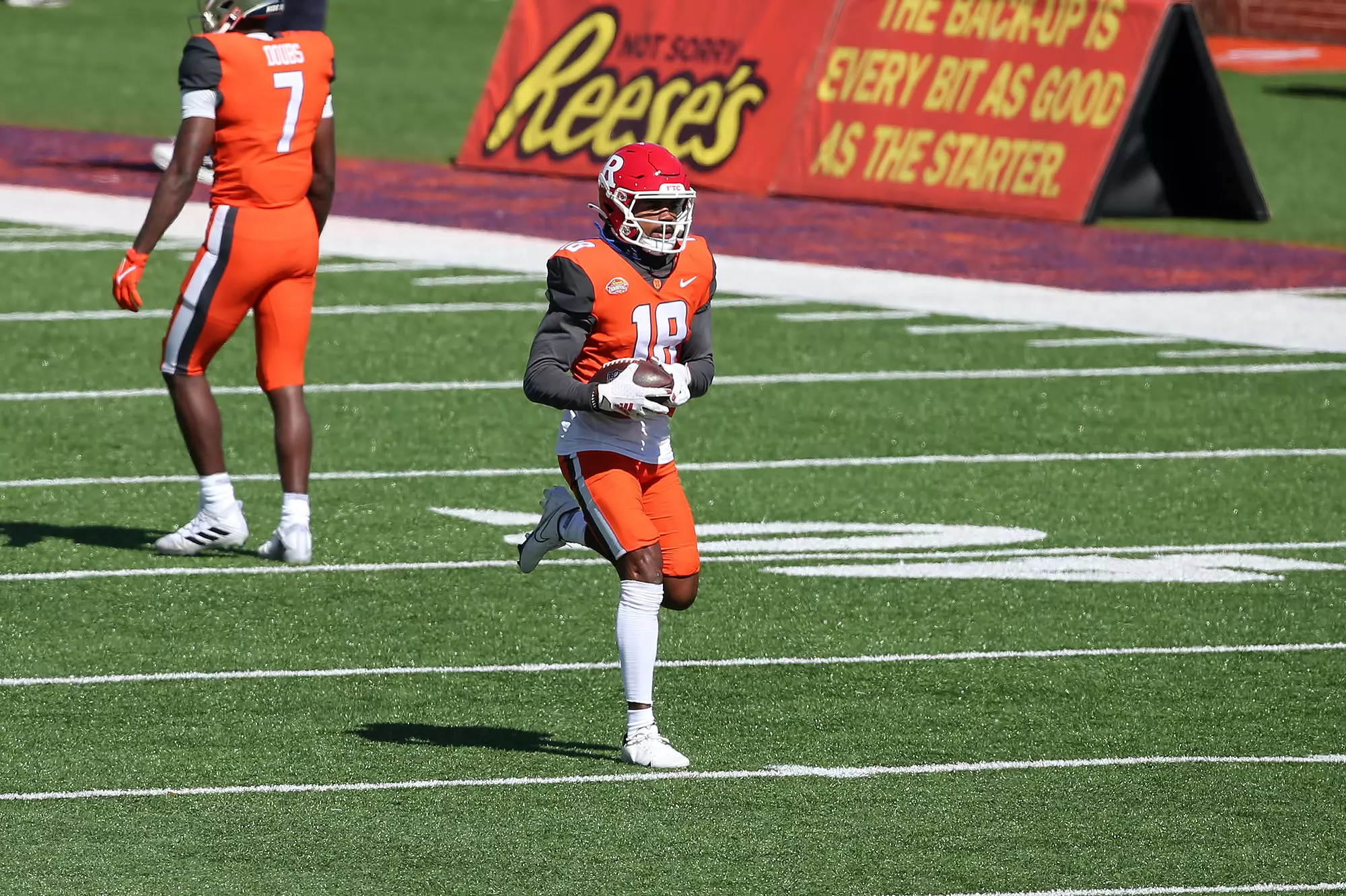 Bo Melton at 2022 Reese's Senior Bowl