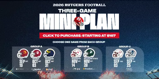Graphic promoting football mini plans