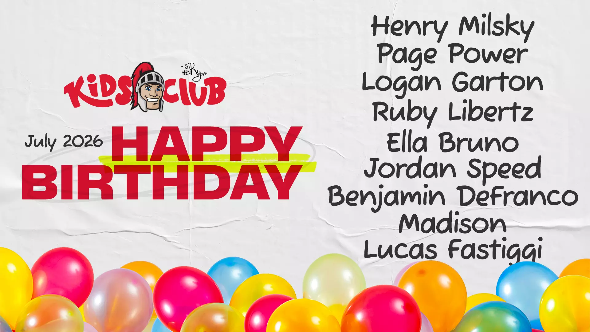 July Birthdays