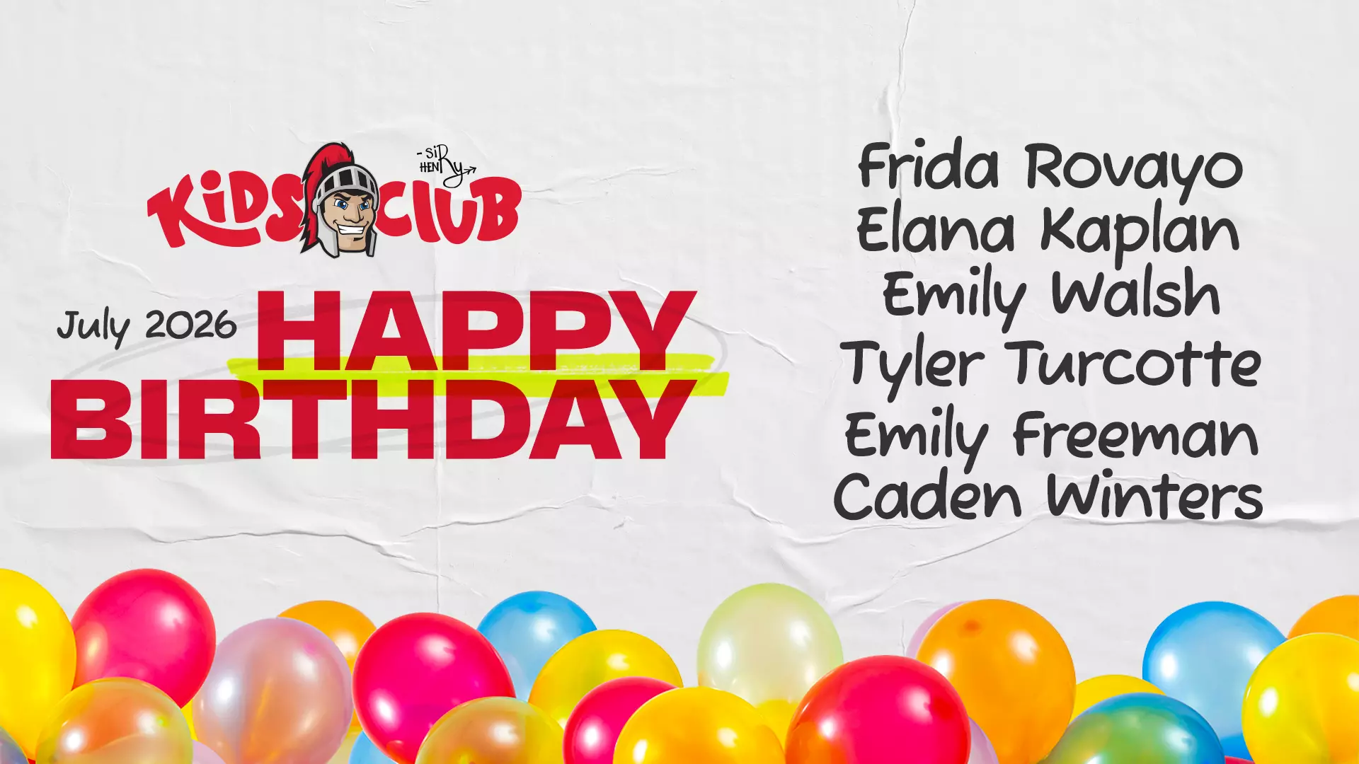 July Birthdays