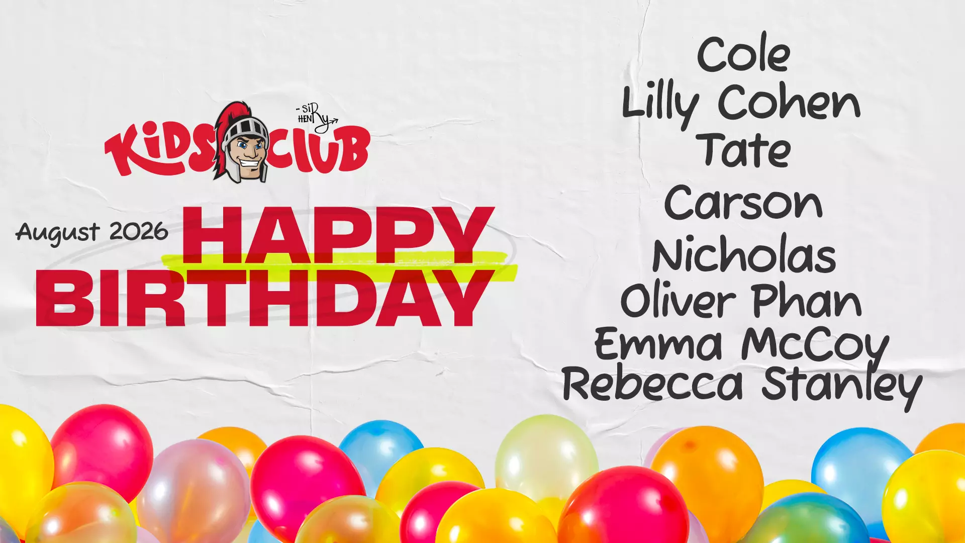 SHKC August Birthday 2