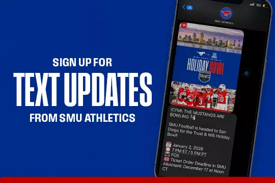 Sign Up for Text Updates from SMU Athletics