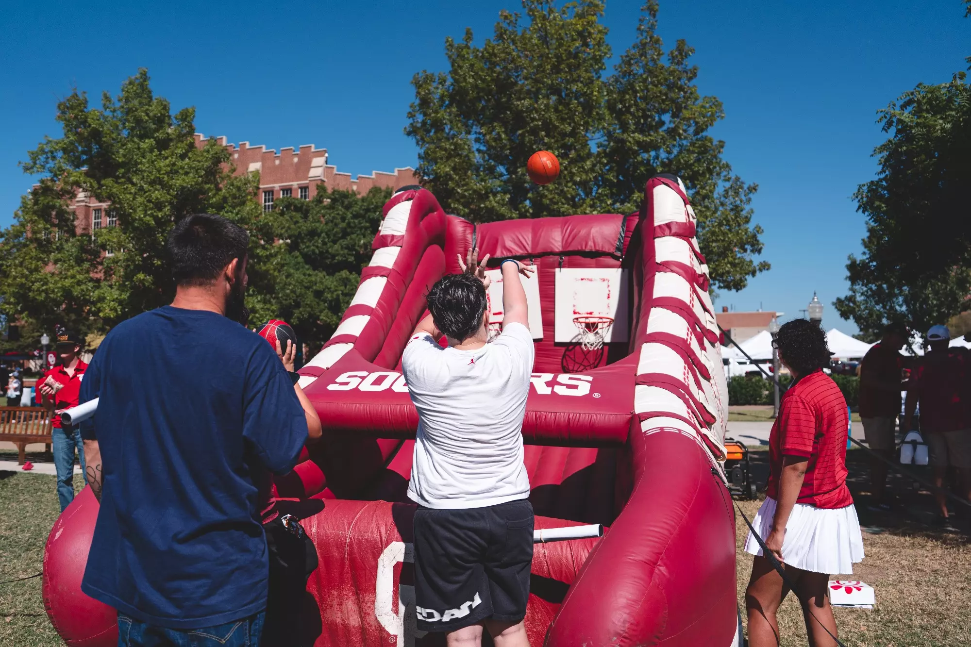 NORMAN, OK - October 04, 2025 - Party at the Palace during the game between the Oklahoma Sooners and the Oklahoma Sooners at Gaylord Family - Oklahoma Memorial Stadium in Norman, OK. Photo By Asia Purnell/University of Oklahoma