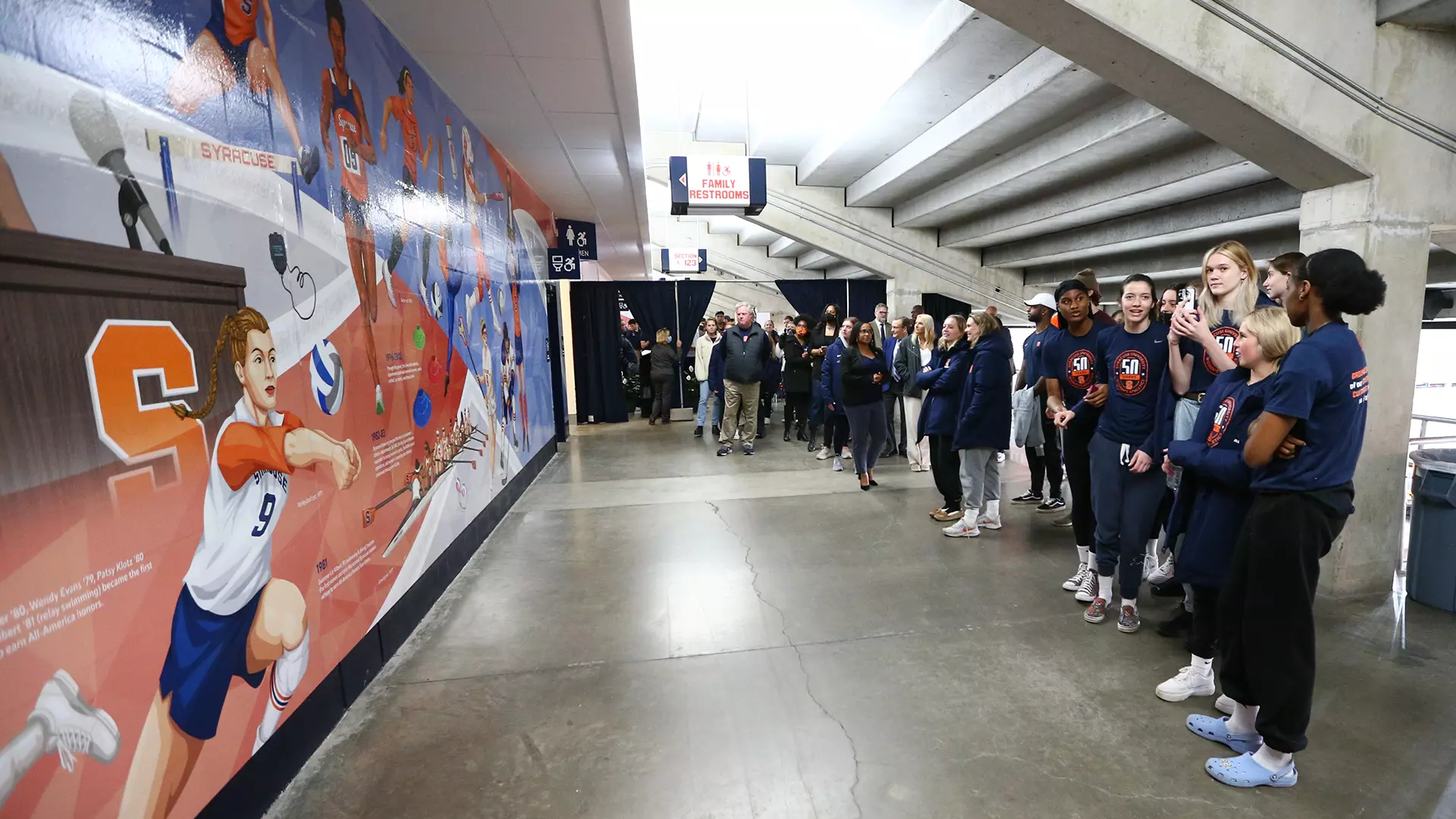 50 Years of Women's Athletics Mural