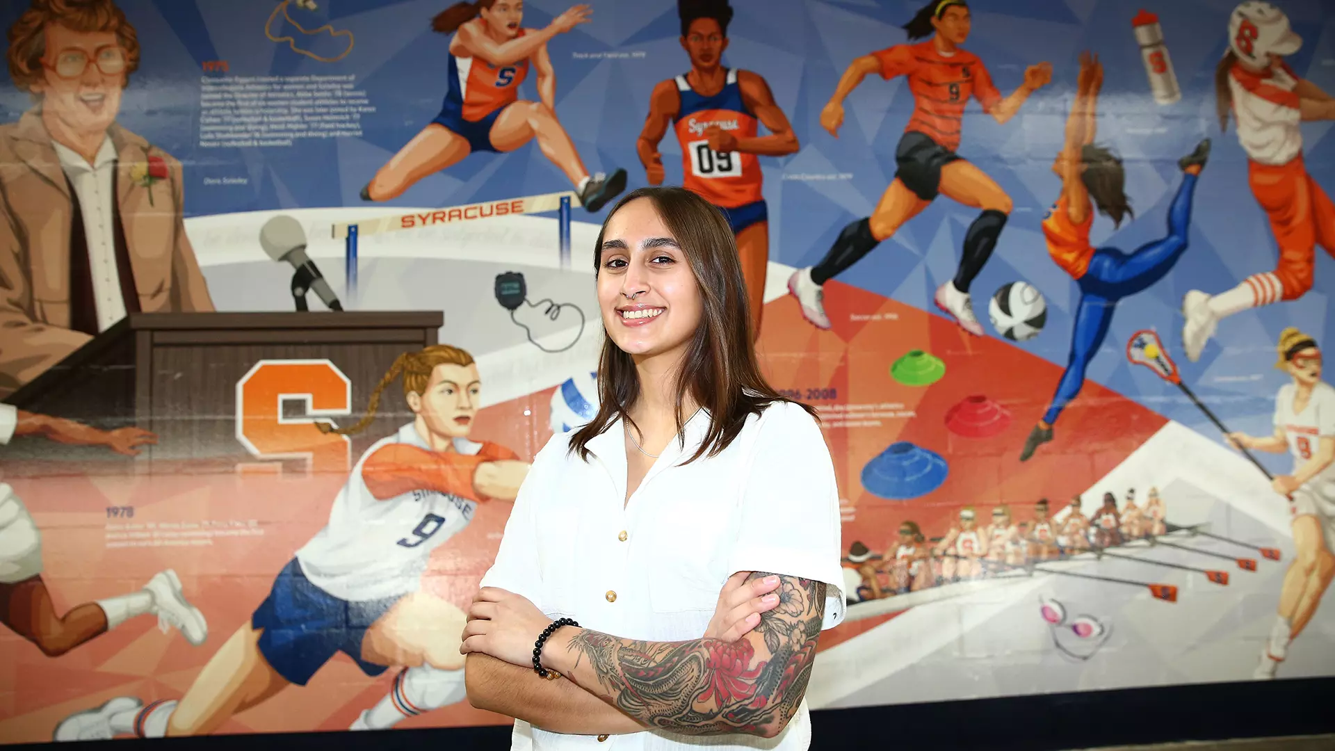50 Years of Women's Athletics Mural