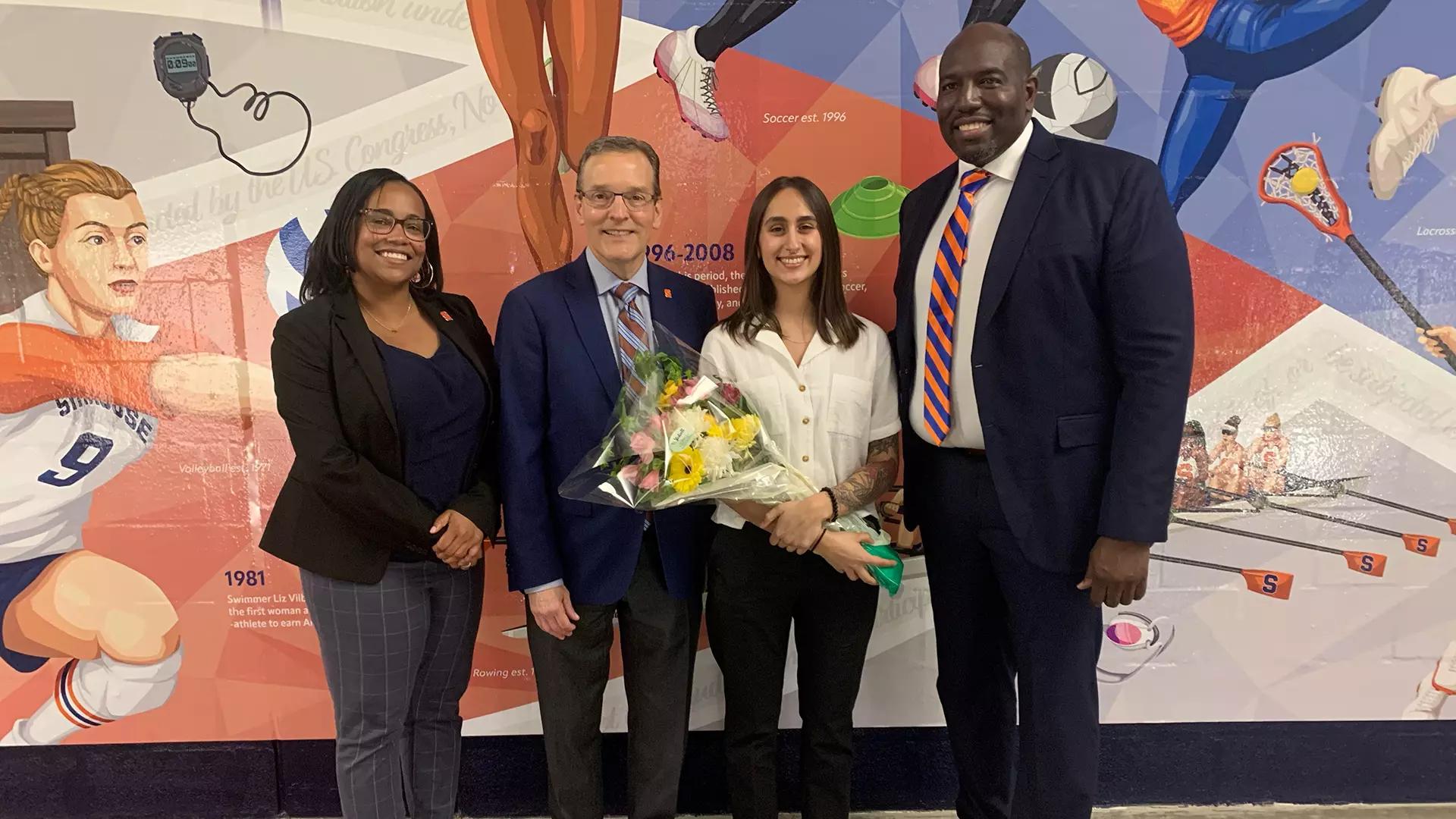 50 Years of Women's Athletics Mural