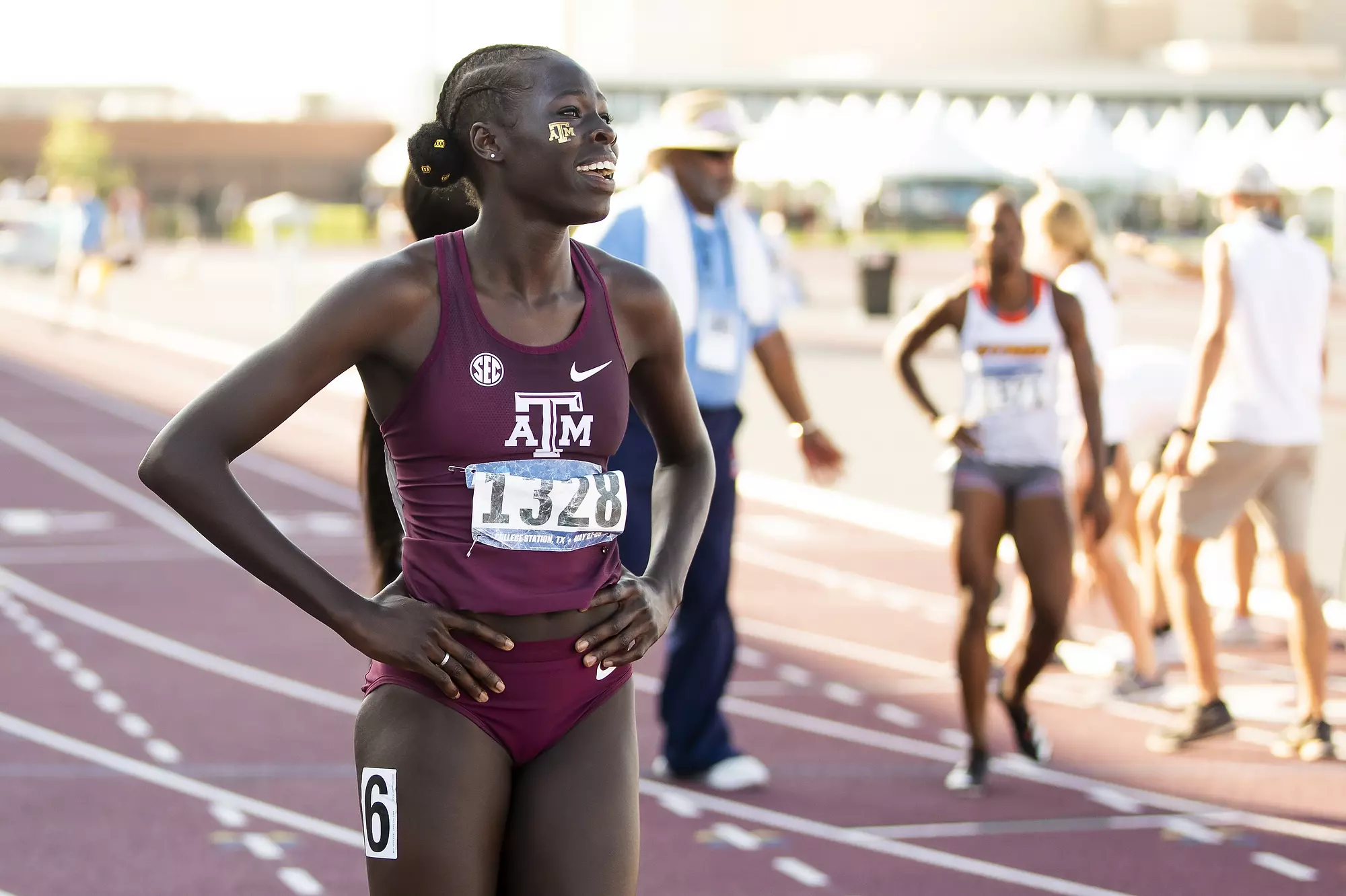 COLLEGE STATION, TX - May 29, 2021 - during NCAA Outdoor Track and Field West Prelims at E.B. Cushing Stadium in College Station, TX. Photo By Craig Bisacre/Texas A&M Athletics