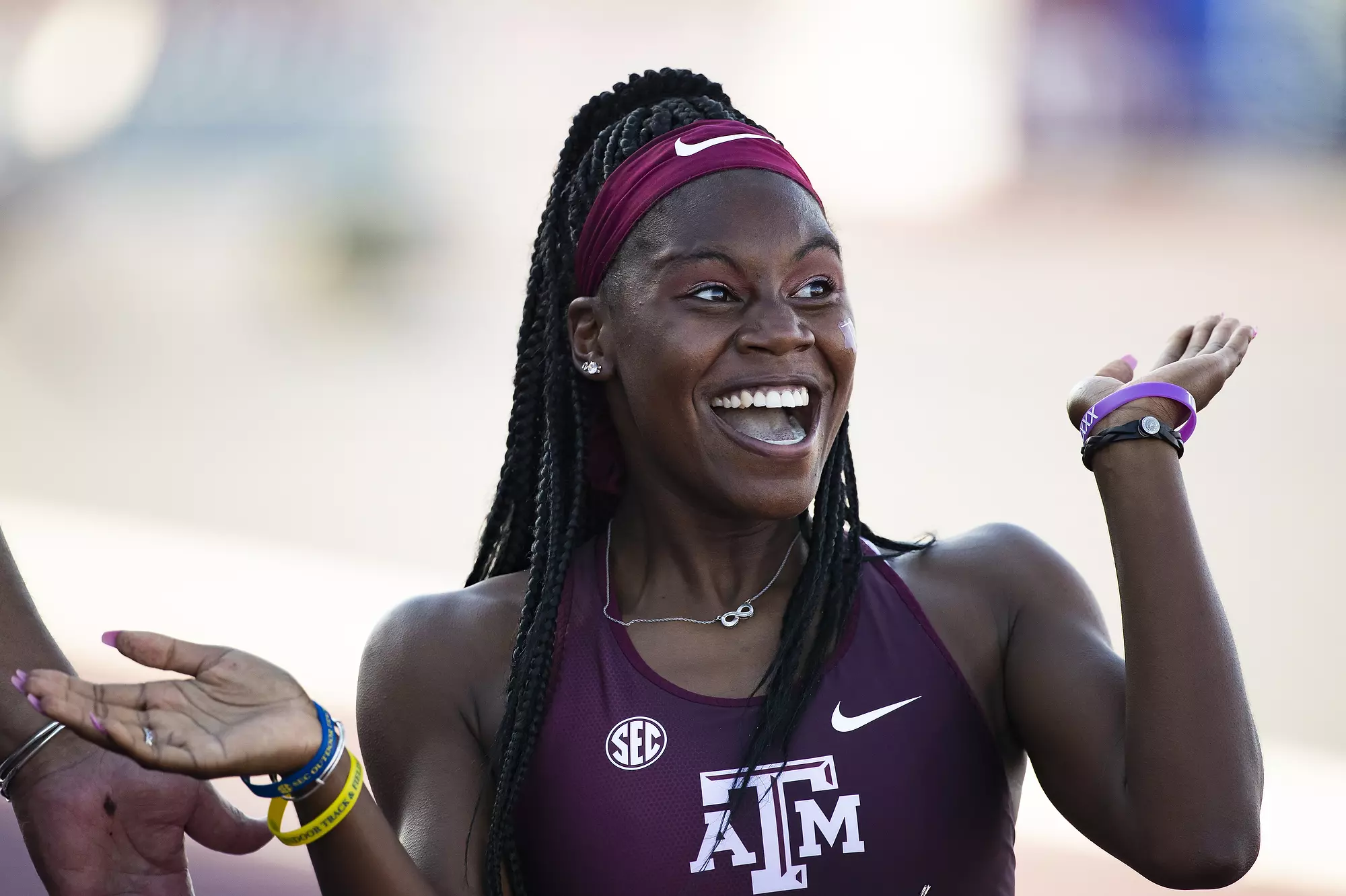 COLLEGE STATION, TX - May 29, 2021 - during NCAA Outdoor Track and Field West Prelims at E.B. Cushing Stadium in College Station, TX. Photo By Craig Bisacre/Texas A&M Athletics