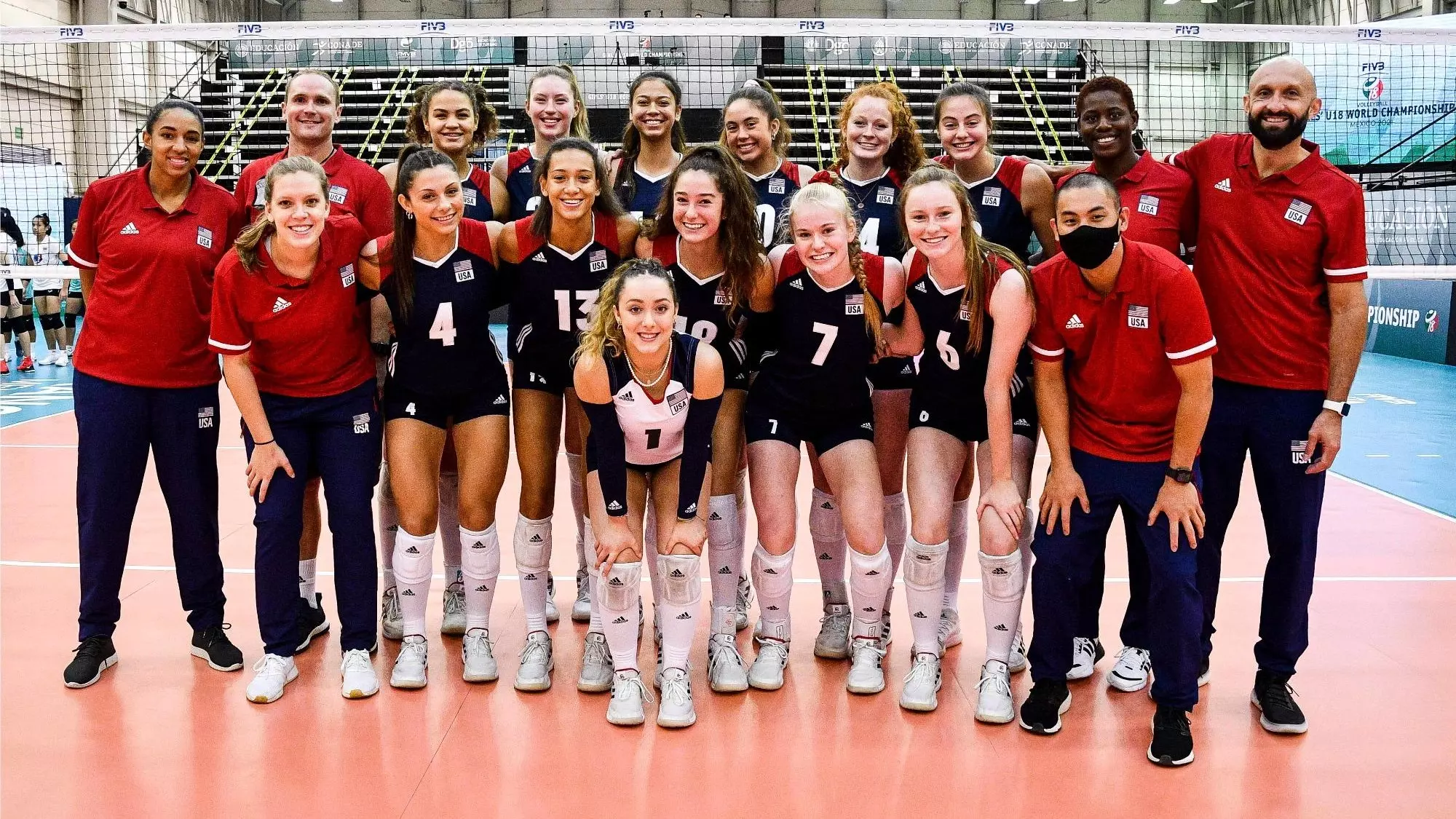 Jamie Morrison and the U18 Girls national team