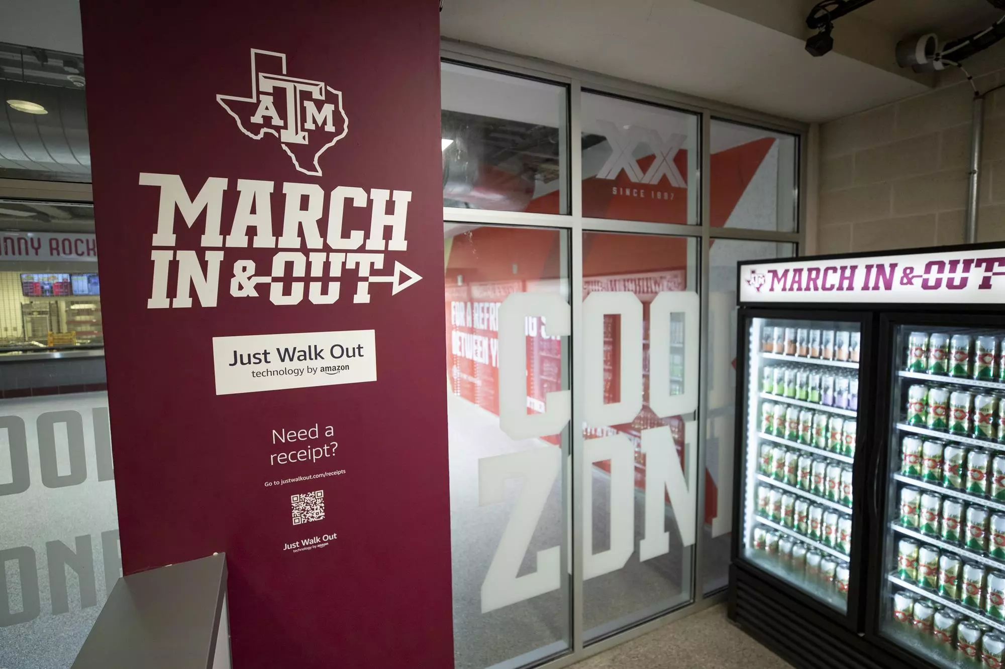 COLLEGE STATION, TX - August 30, 2022 - Amazon Go at Kyle Field in College Station, TX. Photo By Brendall O'Banon/Texas A&M Athletics