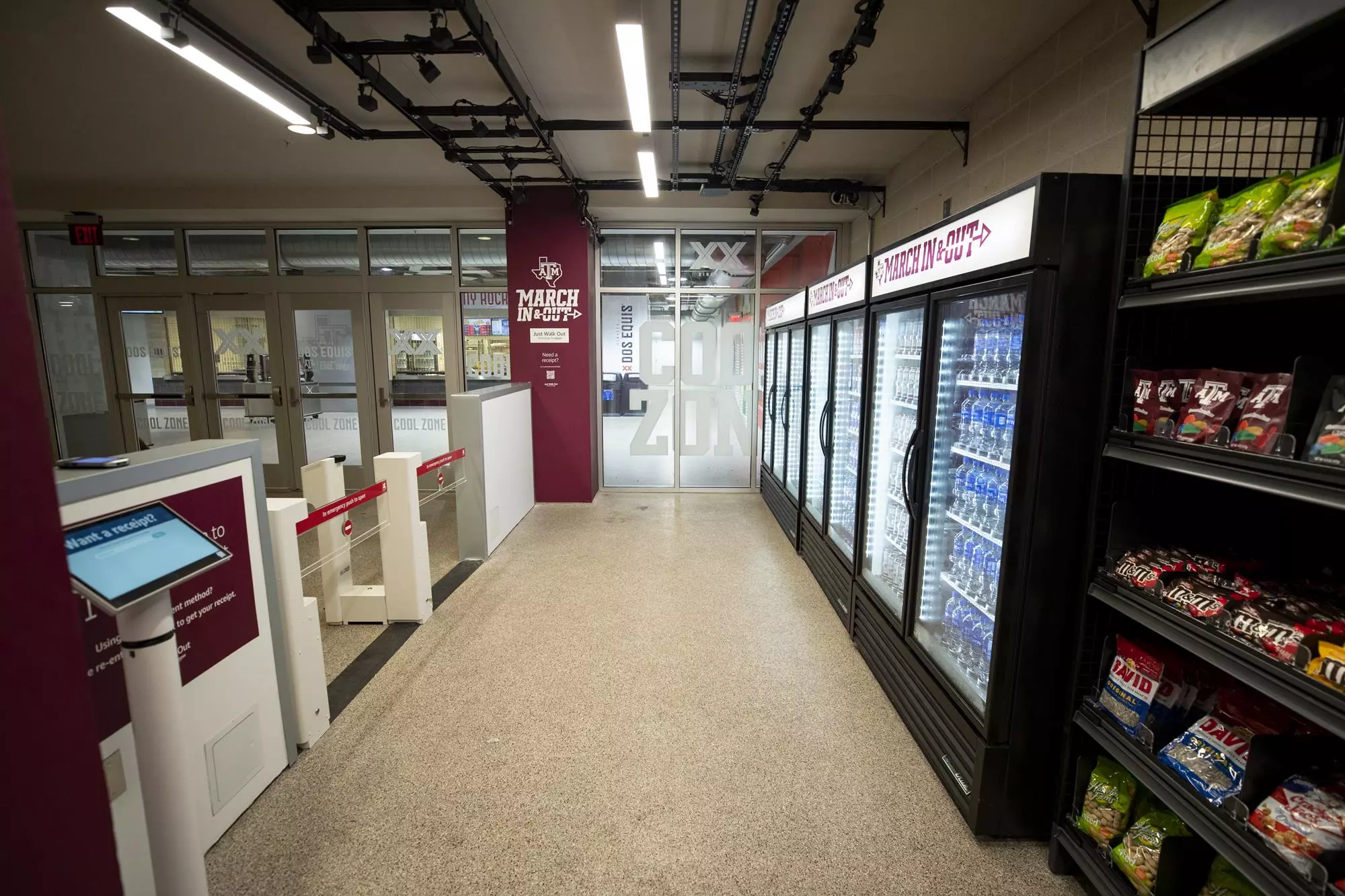 COLLEGE STATION, TX - August 30, 2022 - Amazon Go at Kyle Field in College Station, TX. Photo By Brendall O'Banon/Texas A&M Athletics