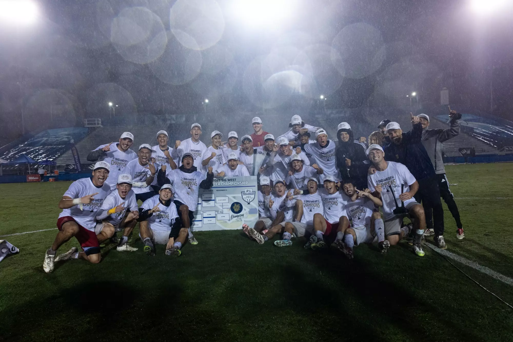 With the trophy