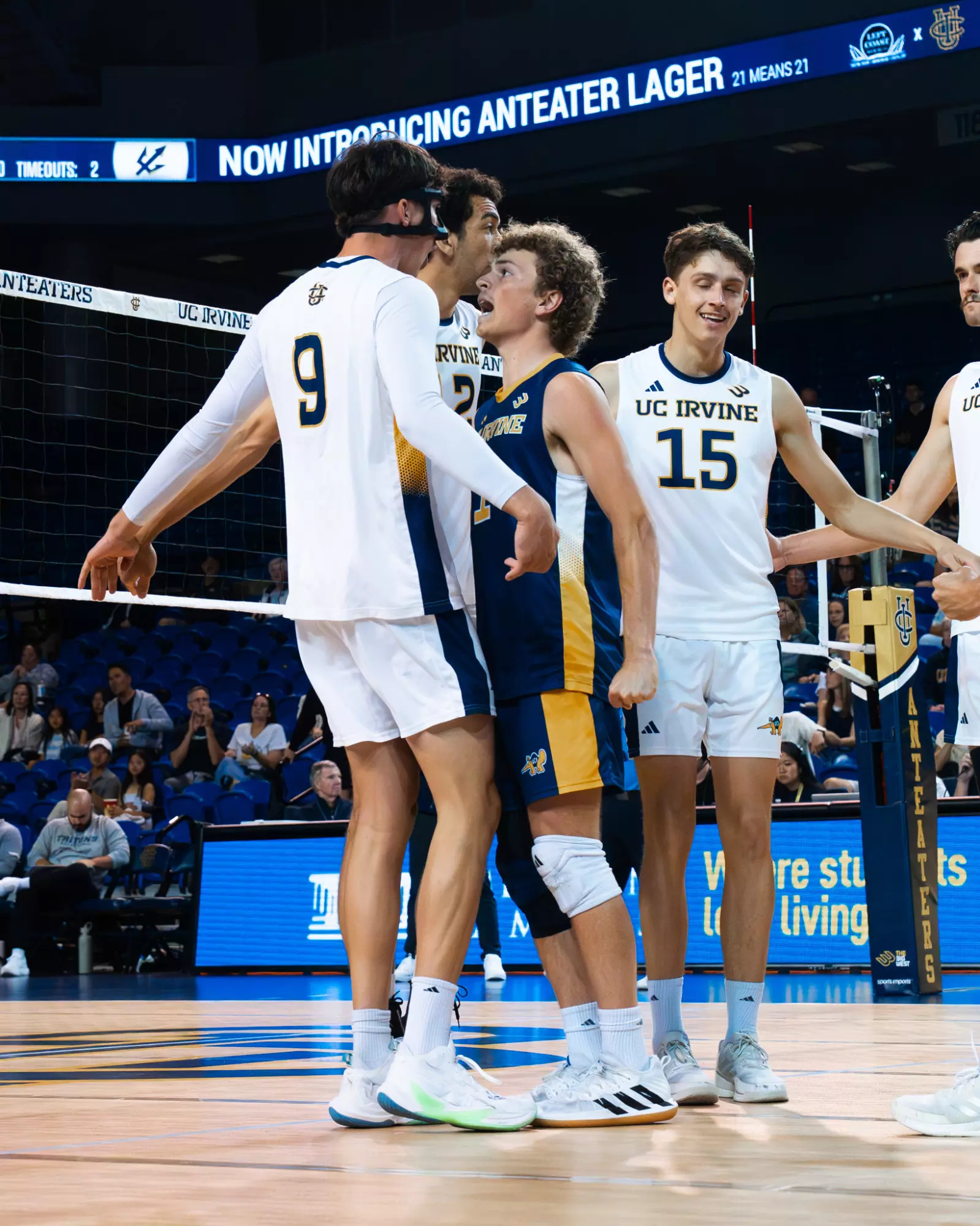 Men's Volleyball celebrates