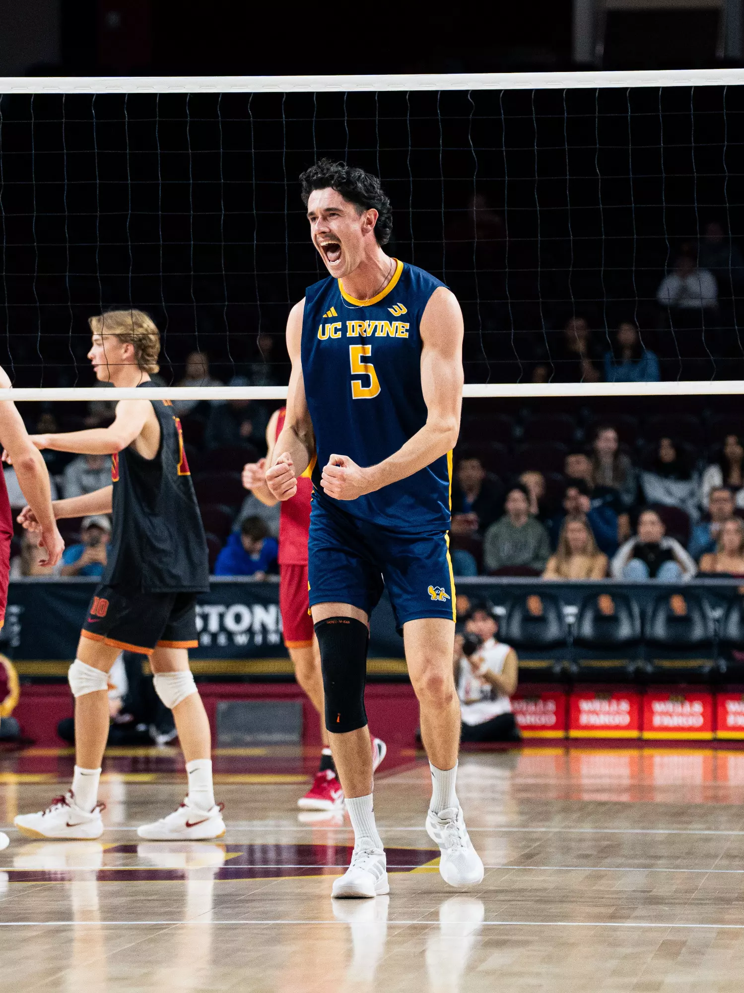 William D'Arcy celebrate against the Trojans