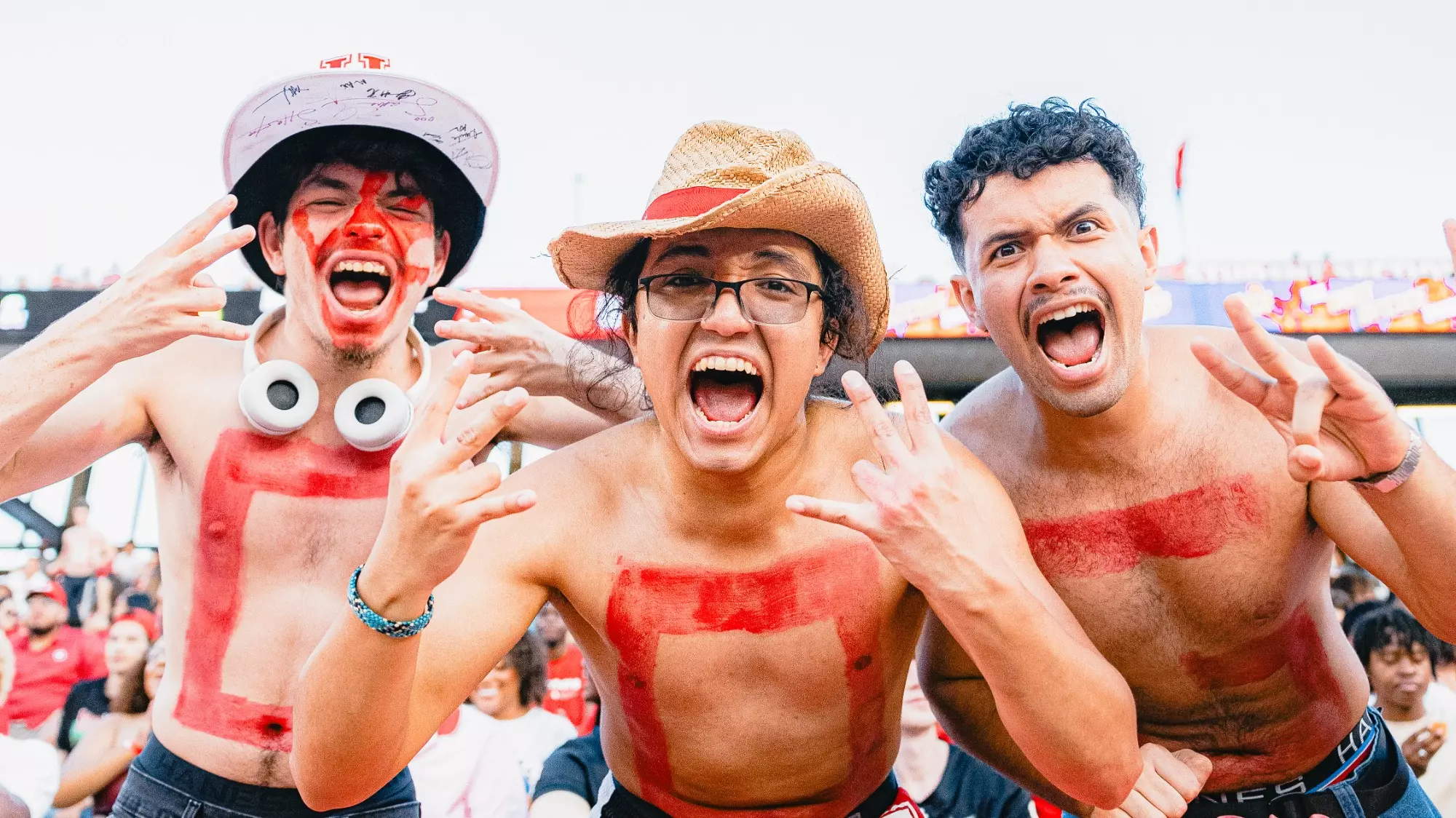 Students at the Football vs Utah game in TDECU Stadium. October 26, 2024.
