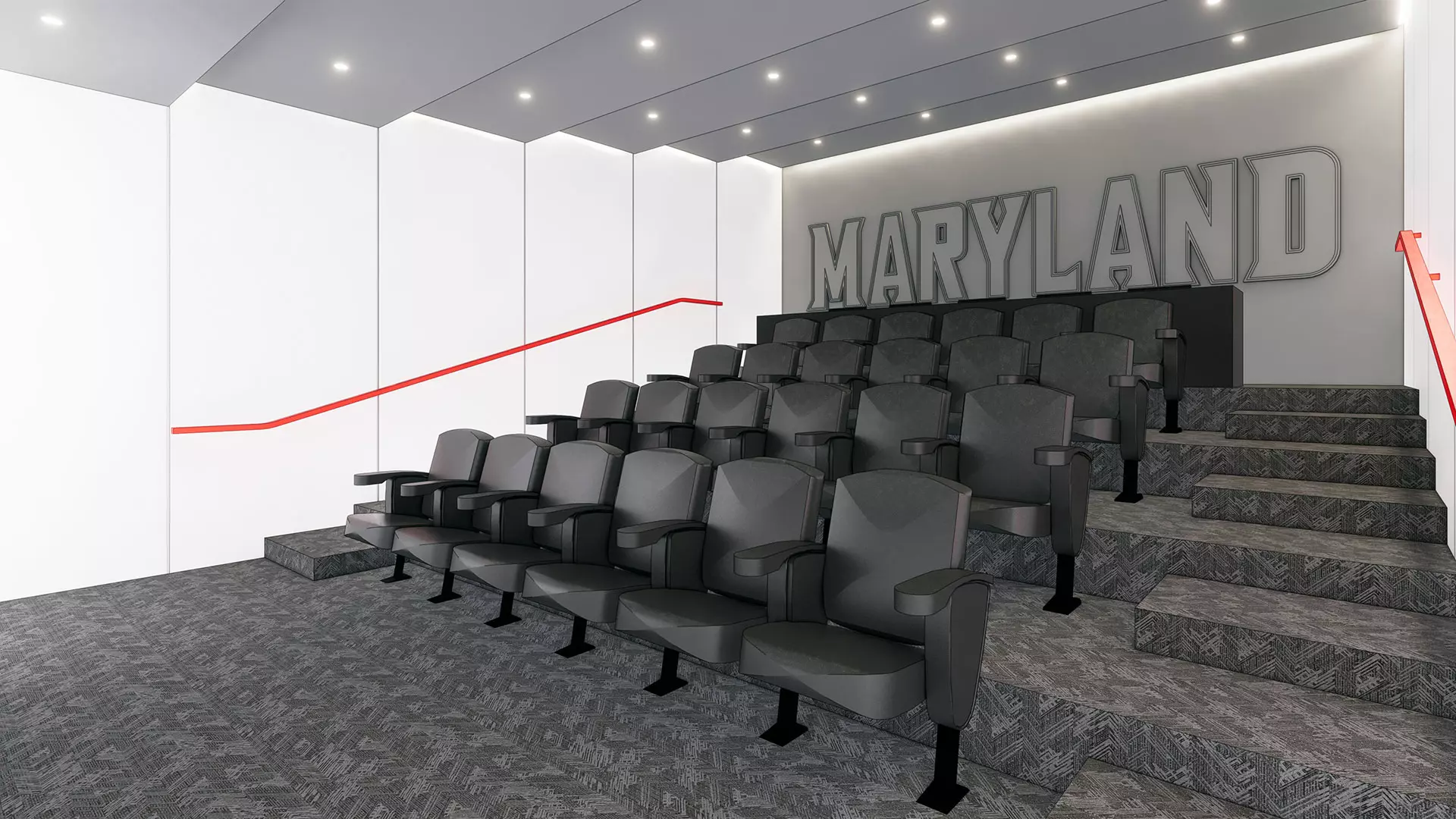 Rendering of the Barry P. Gossett Basketball Performance Center