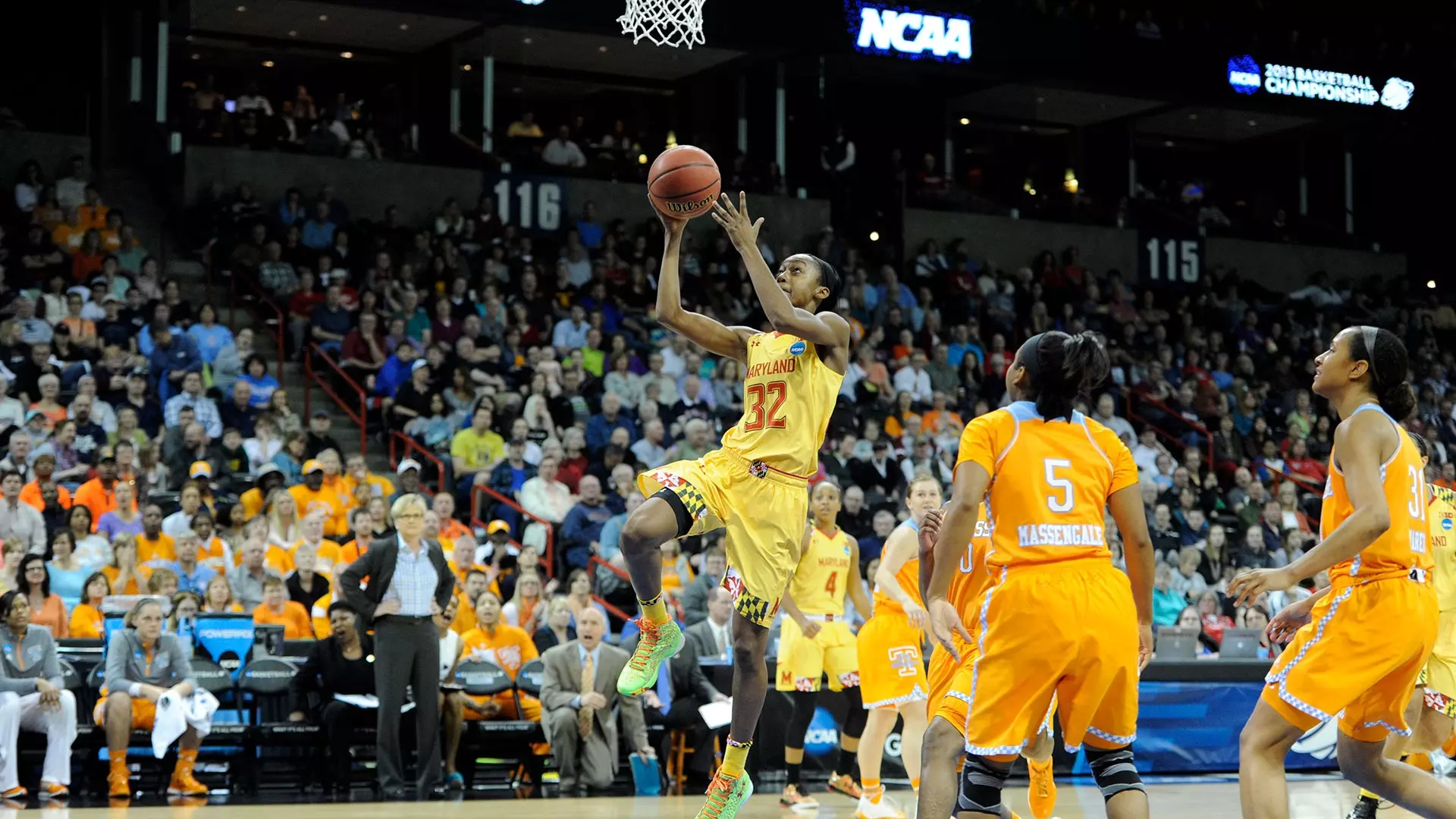 Shatori Walker-Kimbrough and the Maryland women's basketball team won their school-record 35th win with a victory over Tennessee in the NCAA Tournament