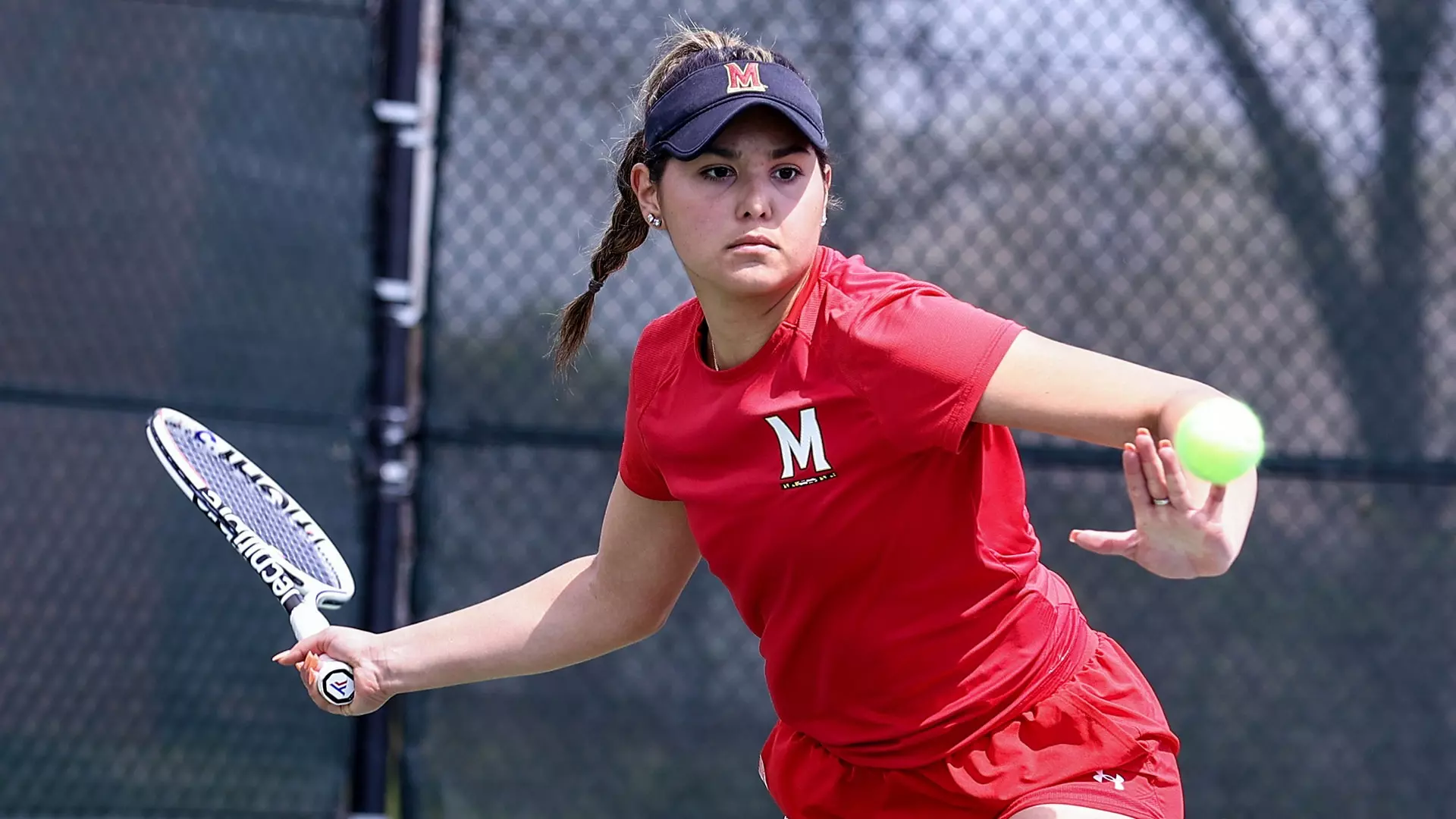 Minorka Miranda won in straight sets to help Maryland women's tennis win it's school-record 18th win in 2022.