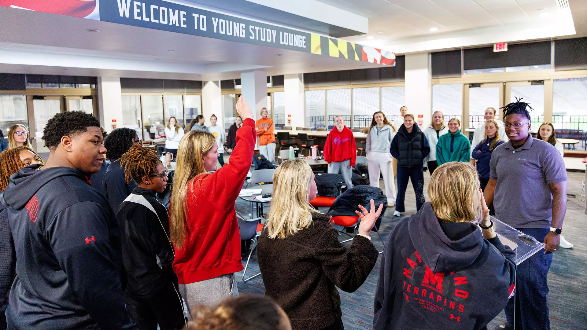 Maryland student-athletes participating in the the 2026 Maryland Made Leadership Academy program