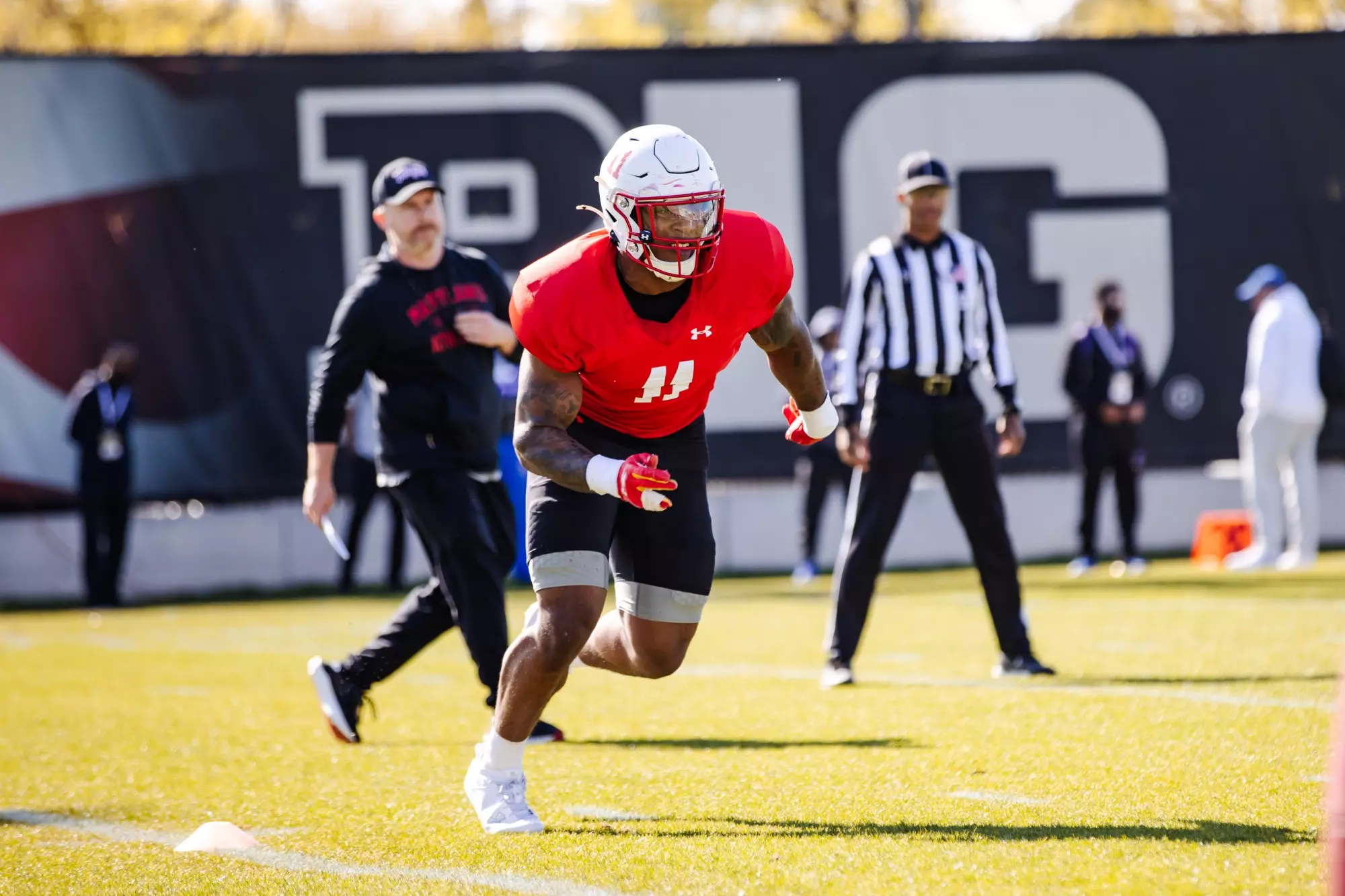 Photo from Maryland Football's Spring Camp on April 9