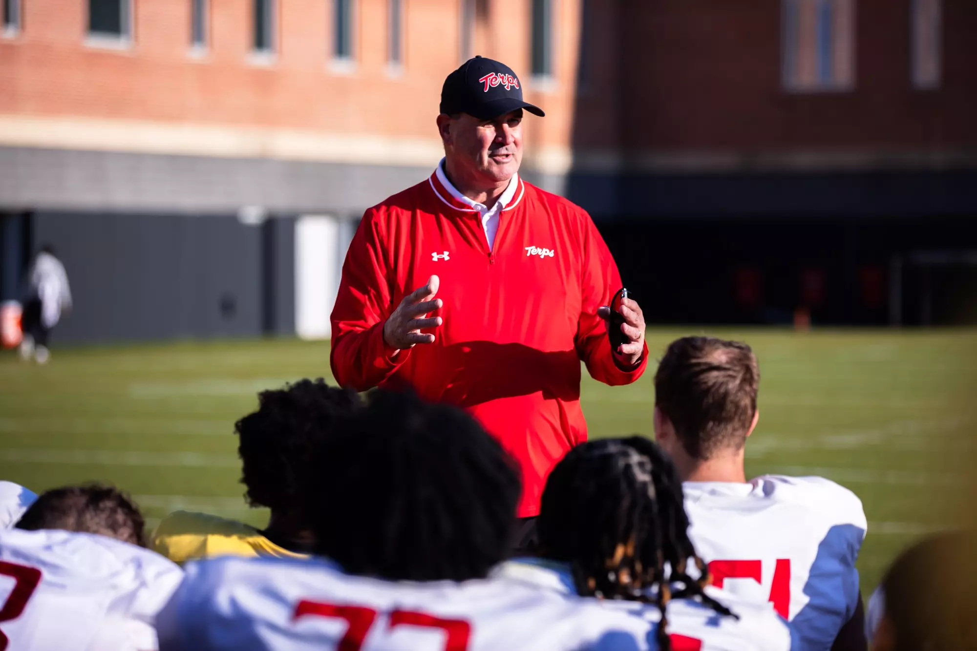 Photo from Maryland Football's Spring Camp on April 9