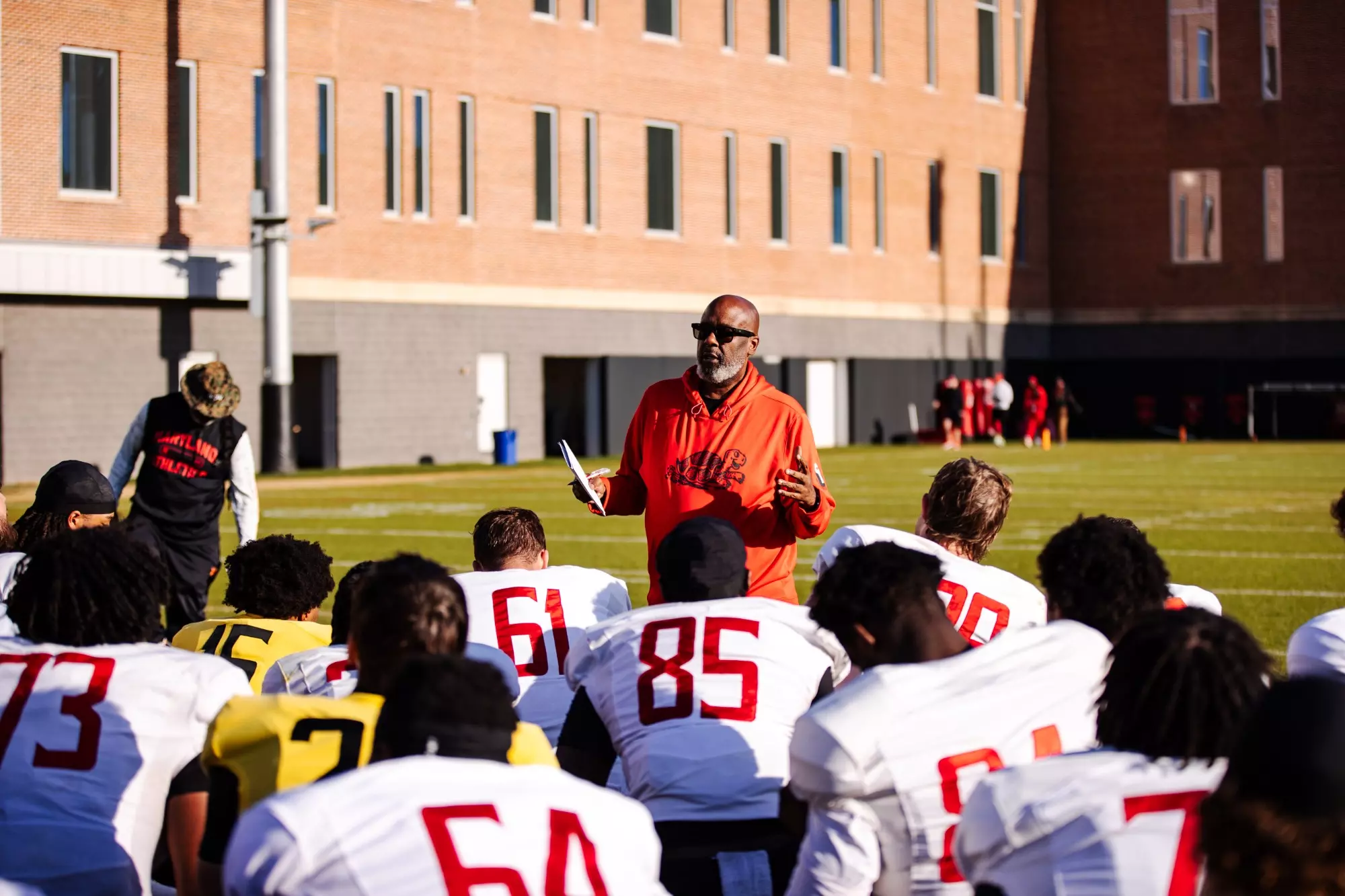 Photo from Maryland Football's Spring Camp on April 9
